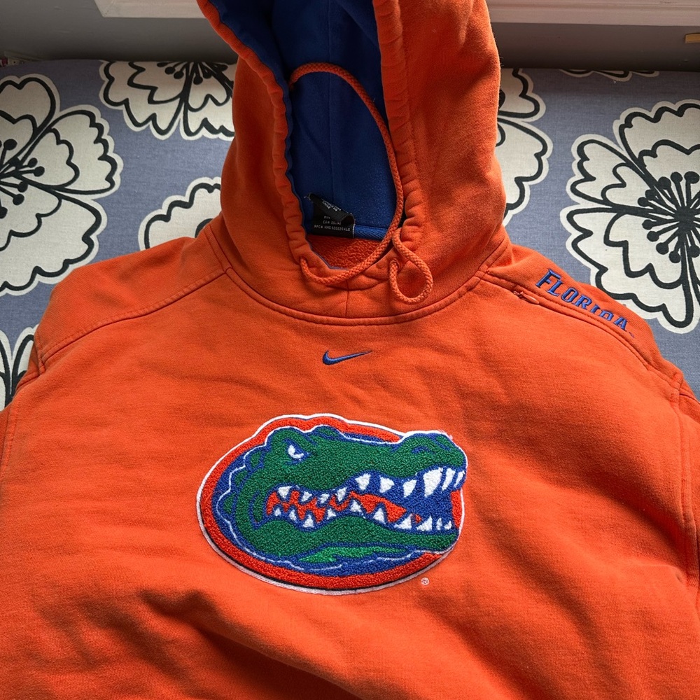 Nike Orange and Blue Gators Hoodie